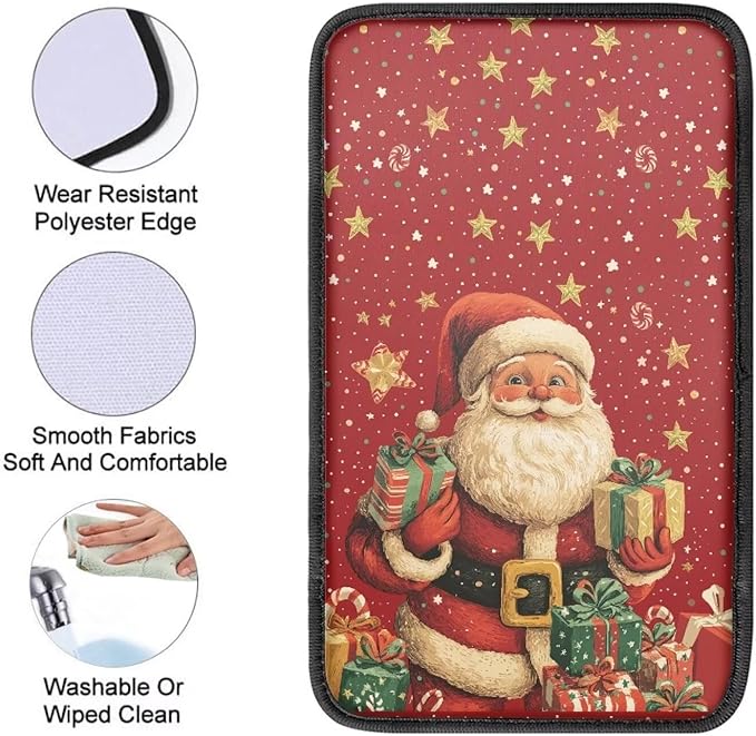 Biyejit Car Center Console Armrest Cushion Cover Pad Car Interior Decor Accessories Universal Fit for Sedan, Truck, SUV