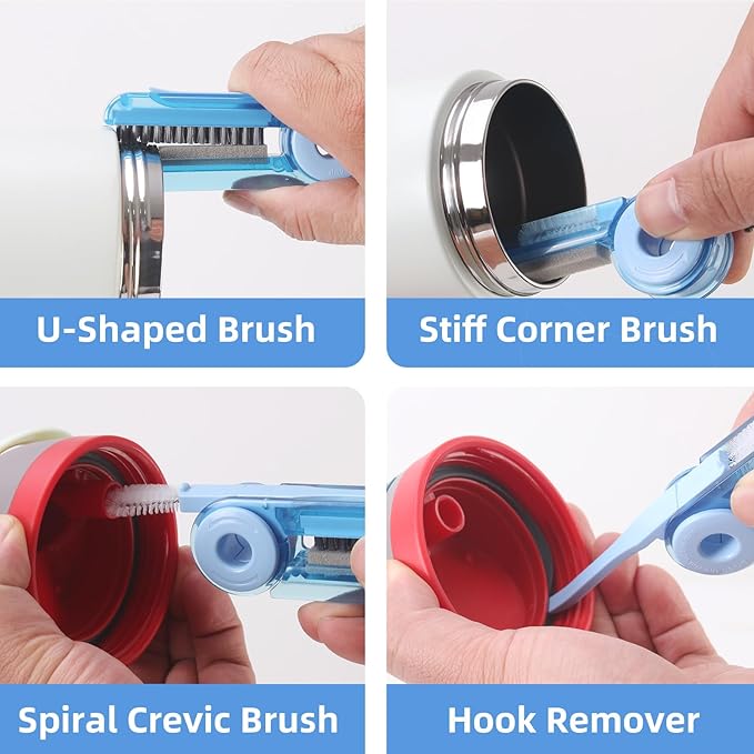 3 Pack Water Bottle Cleaner Kit for owala 24oz/32oz/40oz,owala Brush and Straw Cleaner, Straw Cleaner Compatible with owala Water Bottle,owala Accessories