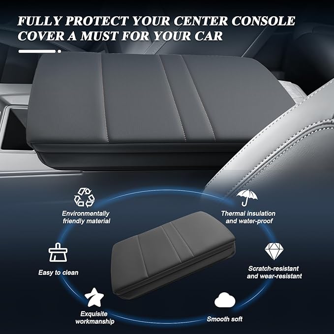 BIBIBO for 2024 2025 Honda Prologue Accessories Center Console Cover 2024 2025 Honda Prologue (EX/Touring/Elite) Arm Rest Cover 2024 Honda Prologue Interior Armrest Cover 2024 Prologue