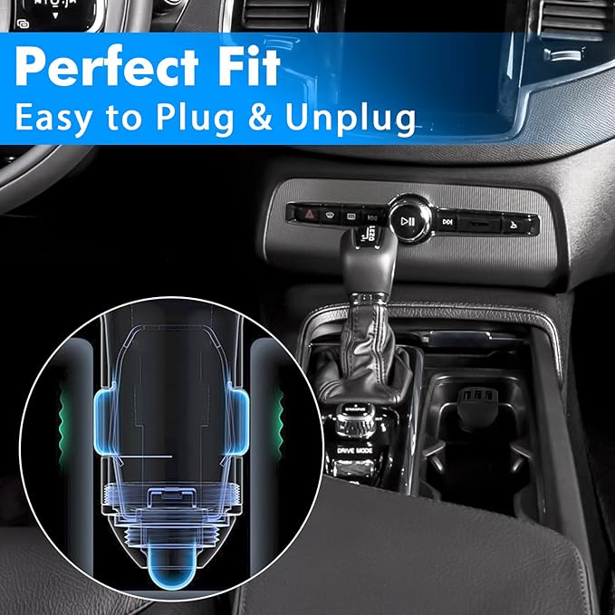 USB Car Charger, 24W 3 Ports Fast Car Charger Adapter, Compatible w/iPhone 15/14/13/12/11, Samsung Galaxy S24 Ultra/S23, Cigarette Lighter USB Chargers, Not Compatible w/Quick Charge
