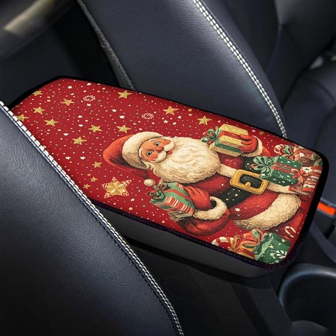 Biyejit Car Center Console Armrest Cushion Cover Pad Car Interior Decor Accessories Universal Fit for Sedan, Truck, SUV