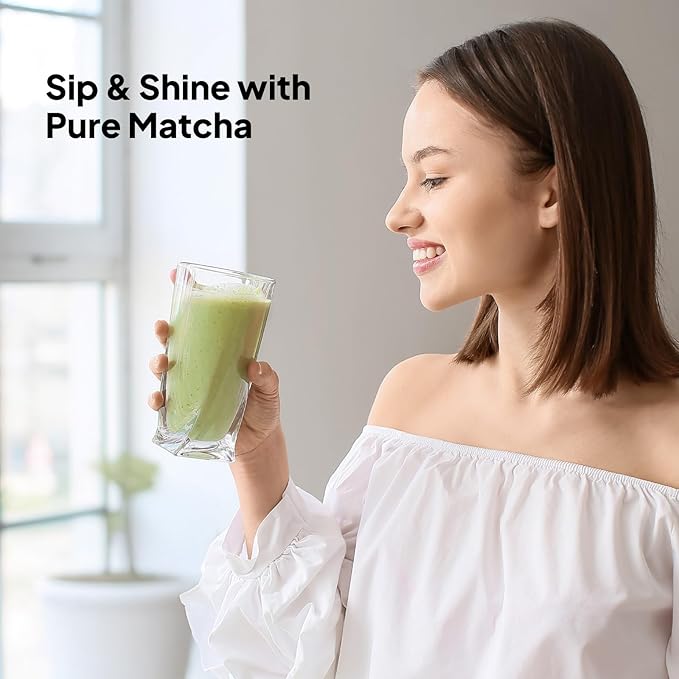 Viccoky Culinary Matcha Powder 16 oz | Pro-Baking Grade | USDA Organic | Sugar-Free | Bulk Matcha Green Tea Powder for Cookies Cakes Smoothies