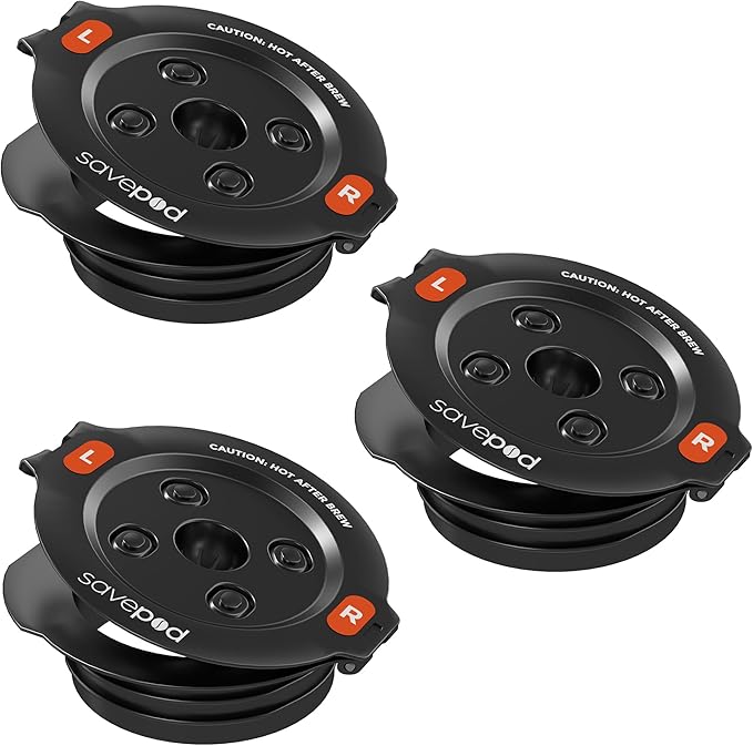 SavePod Universal Ring for Reusable Coffee Pods – Compatible with Keurig and K-Cup Brewers –Compatible Pod System with Sustainable Pod Ring – Reusable Coffee Pods (3-Pack)