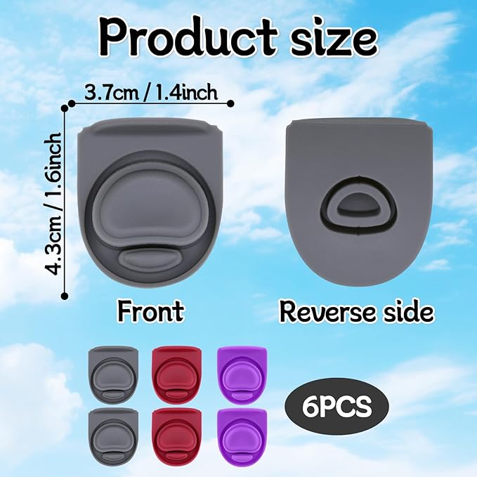 6pcs Rubber Seal Replacement Stopper Compatible with Owala Freesip 24oz 32oz,Water Bottle Top Lid Mouth Cap Insert Spout Gasket Replacement Silicone Parts Accessories for Owala 16/19/24/32/40oz