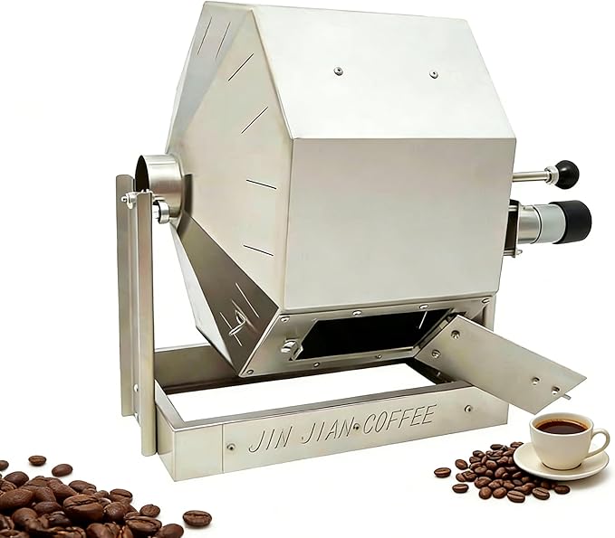 Coffee Bean Roaster,3.83Gal Coffee Bean Baker,Peanut Roaster,Stainless Steel,Drum Type,Automatic Coffee Roaster Machine for Home and Commercial Use
