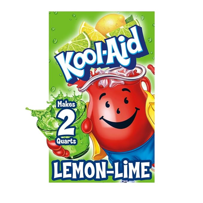 Kool-Aid Soft Drink Mix, Unsweetened, Lemon-Lime, 13OZ (Pack of 192)