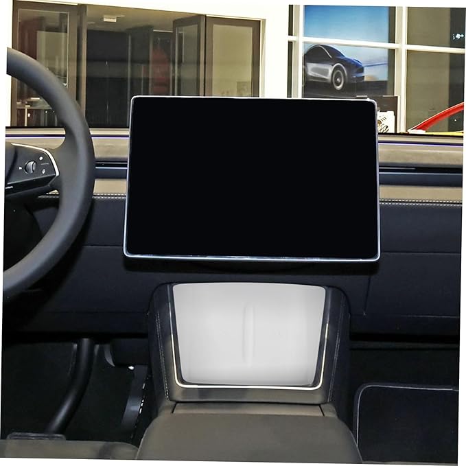 Mikikit Charging Pad Compatible Non- Console Charger Mobile Phone Holder Car Interior Accessory White