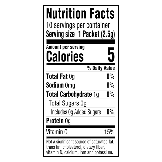 Crystal Light Drink Mix, 10 Packets, for Convenient On-the-Go Flavorful Hydration, Naturally flavored with other natural flavor Peach Mango Green Tea, Zero Sugar, 0.8 oz
