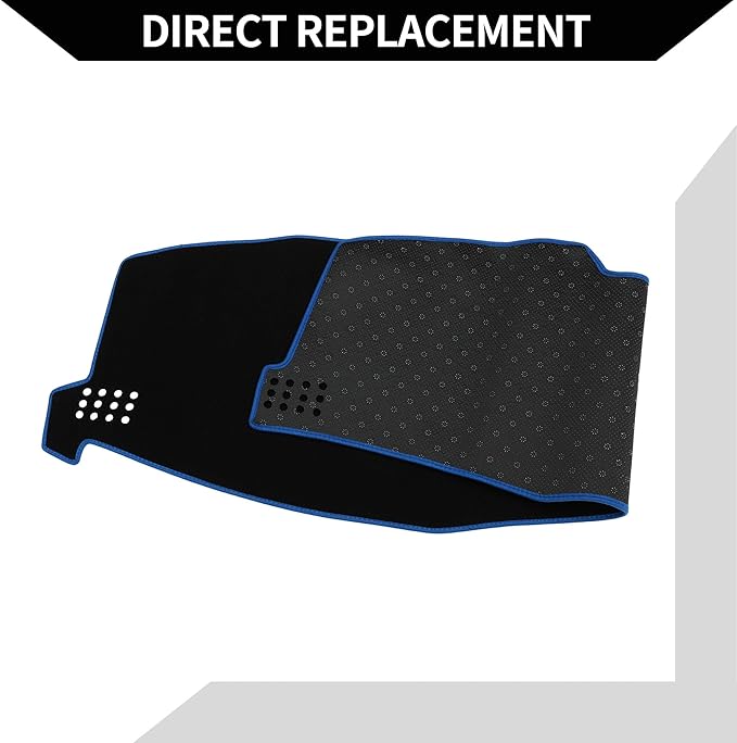 Dash Cover for Toyota Avalon Limited/XL/XLS 2005-2010 / Center Console Dashboard Cover/Non-Slip Polyester Silicone 59.84"x18.31" / 1Pcs Black Blue