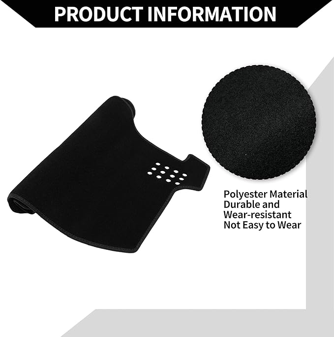 Dash Cover for Toyota Avalon Limited/XL/XLS 2005-2010 / Center Console Dashboard Cover/Non-Slip Polyester Silicone 59.84"x18.31" / 1Pcs Black