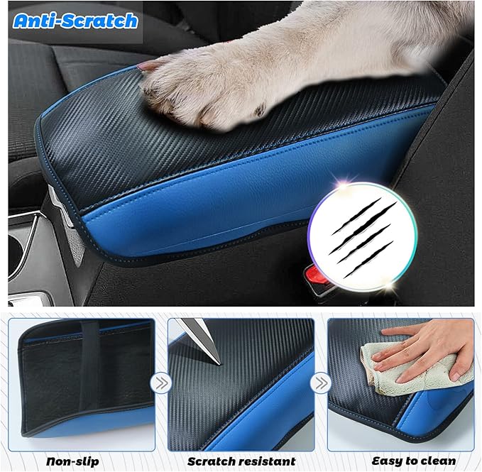 SHAOHAO for 2024 2025 Subaru Ascent Car Armrest Cover for 2019-2023 2024 2025 Subaru Ascent Accessories Center Console Cover Ascent 2023 2024 2025 Arm Rest Console Lid Protector Cushion Cover Pad