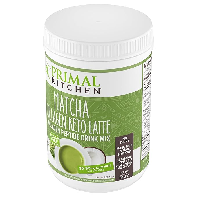 Primal Kitchen Latte Matcha Collagen, 9.33 oz