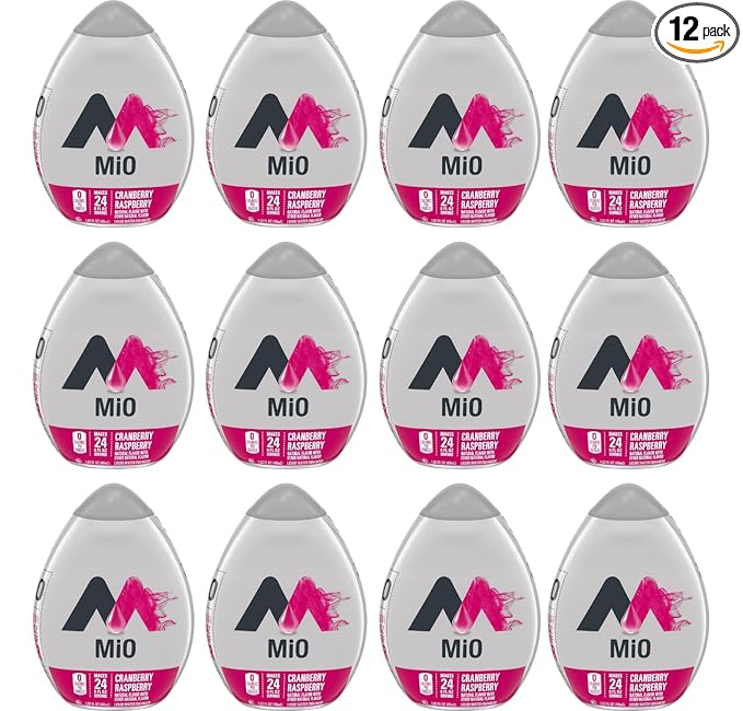 MiO Sugar-Free Cranberry Raspberry Naturally Flavored Liquid Water Enhancer 12 Count 1.62 fl oz