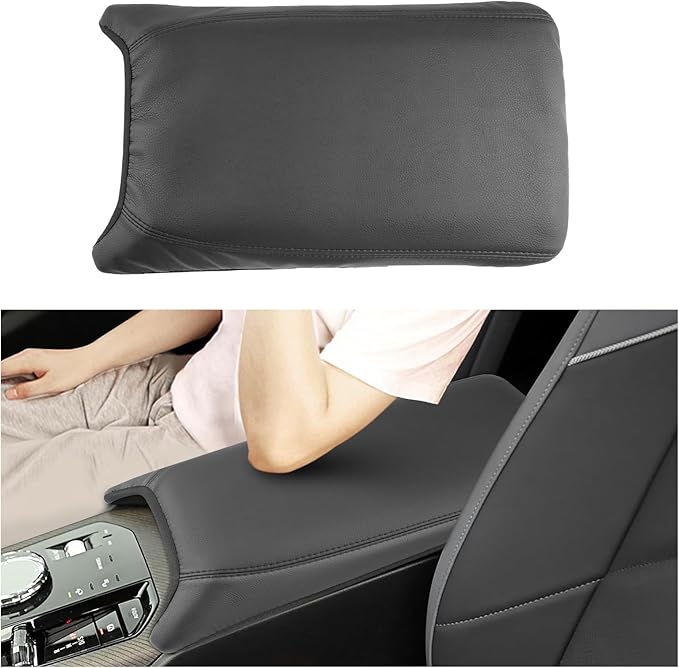 SXCY for 2025 2026 BMW X3 Armrest Cover for 2025 2026 BMW X3 (30 / M50 xDrive) Accessories 2025 2026 X3 Center Console Cover 2025 2026 X3 Middle Console Cover (Thin Cover with Black Line)