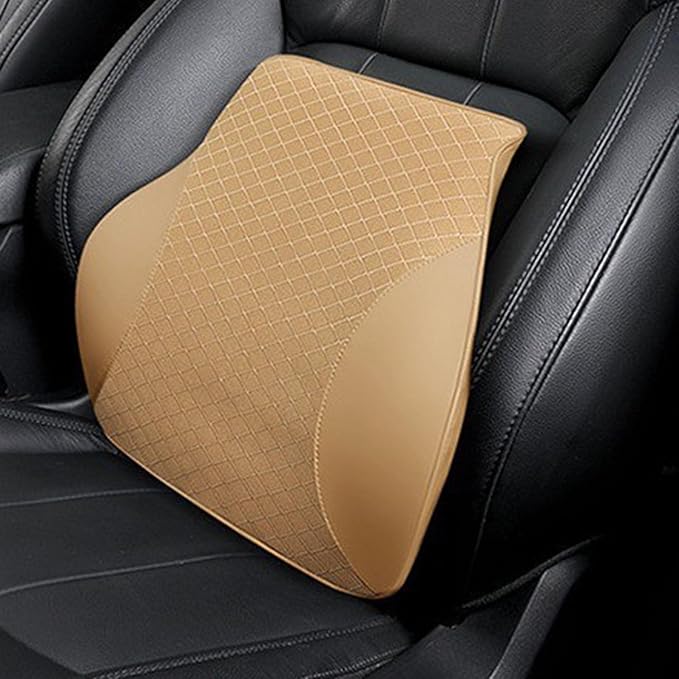Car Headrest and Lumbar Support Pillow for Honda Civic 2012-2026 Seat Back Cushion Neck Pillow Driving Support Cushion Interior Accessories,1 Lumbar Support-Beige Style