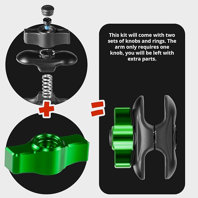 Tackform Link Vent Phone Mount Compatible with 2016-2023 Toyota Tacoma and 2014-2021 Toyota Tundra | Aluminum | Zero Slip | Universal Magnetic Phone Holder | 2" Arm | Green | (NOT MAGSAFE Compatible)