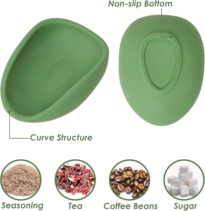Koluti Silicone Coffee Bean Dosing Cup and Spray Bottle Set, Single Dose Container Measuring Tray, Coffee Bar Accessories Kit Coffee Lover Gift