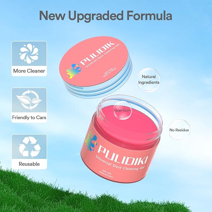 PULIDIKI Car Cleaning Gel for Car Detailing Kit Car Cleaning Putty Gel Reusable Car Cleaning Kit Car Slime for Cleaning Car Interior Cleaner Car Cleaning Supplies Car Accessories