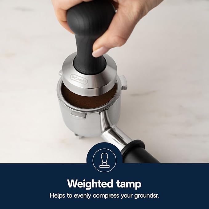 De'Longhi DLSC080 Black Wood Espresso Coffee Tamper