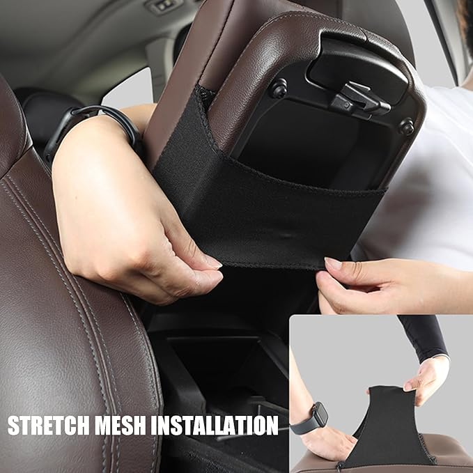 Car Armrest Covers for Mercedes Benz Mercedes-EQ EQB 250 300 350 Premium Leather Center Console Armrest Cushion Pad Anti-Scratch Soft Support for Elbow Auto Interior Accessories, Wine red
