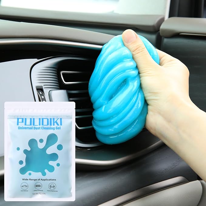 PULIDIKI Car Cleaning Gel 160g and Car Cleaning Putty 70g Bundle
