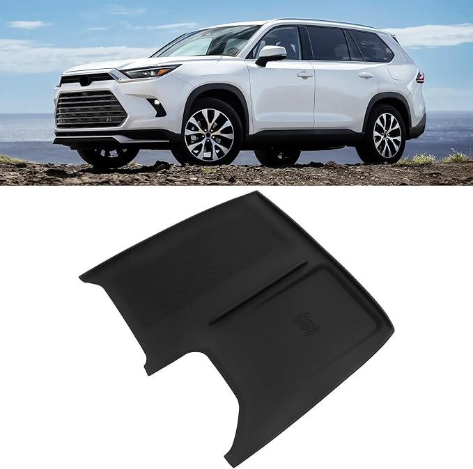BlBLOZ Wireless Charging Anti-Slip Mat for Toyota Grand Highlander 2024 2025 2026 Accessories Silicone Anti-Slip Wireless Charger Cover Pad for Charger Protective Pad Liner