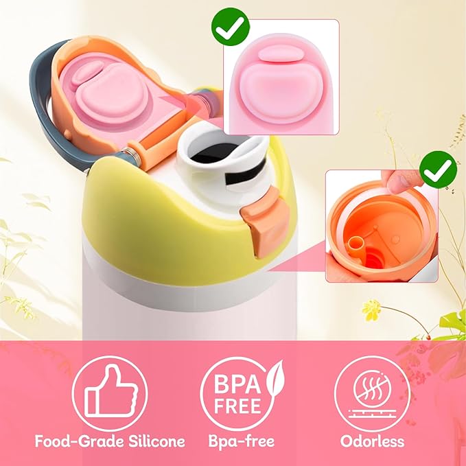 6 Sets Replacement Seal Gasket Stoppers for Owala Freesip 16oz 32oz Cap Mouth,Silicone O Sealing Ring Parts Water Bottle Top Lid Accessories for Owala Freesip 16/19/24/32/40oz（3 colors 3