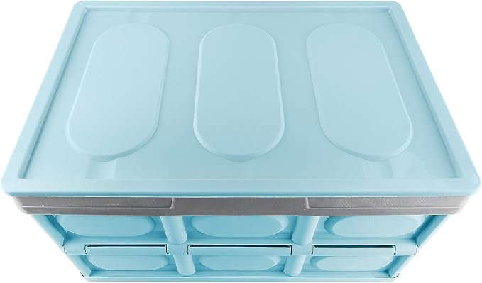 Trunk Organizer for Car,Foldable Car Organizer Back Seat,Tool Storage Organizer for Suv,Car Trunk Organizer and Storage for Sedan (Acrylonitrile Butadiene Styrene-Blue, 16.6 inch*11.3 inch)