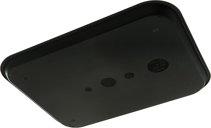 Carlisle FoodService Products Cafe Plastic Fast Food Tray, 14" x 18", Black (Pack of 2)