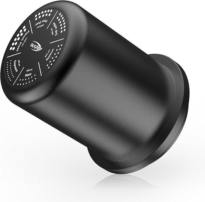 IKAPE 51MM, 54MM Espresso Dosing Cup, Compatible with All the 51MM to 54MM Portafilters, Espresso Coffee Accessory, Made of Aluminum (Black)