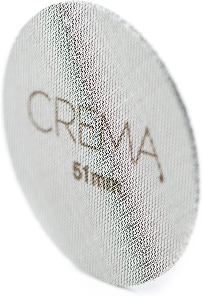CREMA Coffee Products 51mm Puck Screen for Barista Models | 1.7mm Thick 316L Steel Filter | Balanced Water Flow for Improved Extraction | Prevent Channeling & Reduce Maintenance |Durable,Easy to Clean