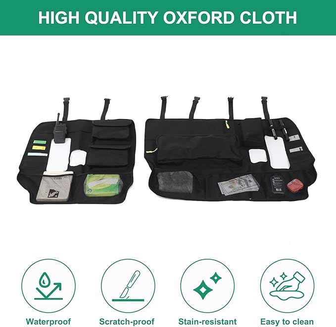 Trunk Hanging Organizer Backseat Bag Compatible with Toyota Land Cruiser 250 Prado J250 LC250 2024 2025, Seat Back Car Organizer Storage Pockets