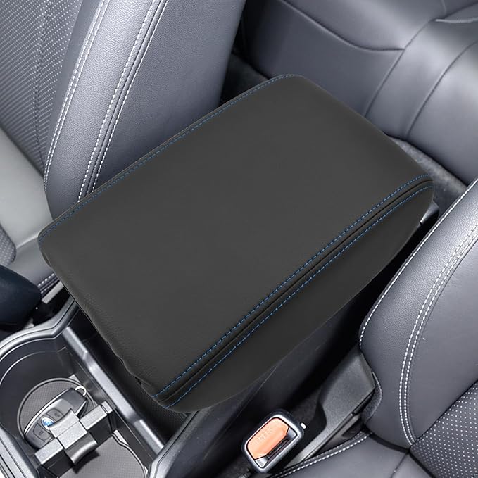 SHAOHAO for 2025 Subaru Forester Center Console Cover for 2025 Subaru Forester Accessories (Base/Premium/Sport/Limited/Touring) Car Armrest Cover Anti-Scratch Middle Lid Leather Cover