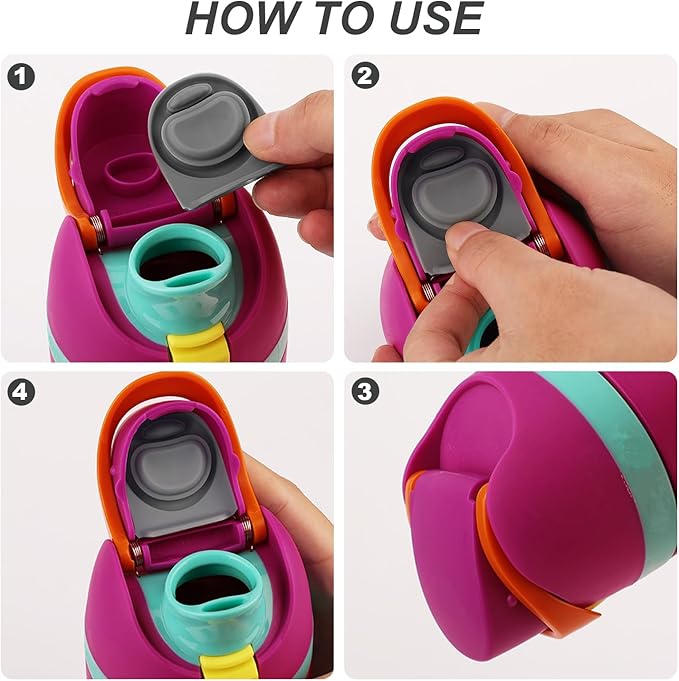 2pcs Replacement Stopper Compatible with Owala FreeSip 24oz 32oz, Water Bottle Top Lid for Owala 16/19/24/32/40oz Seal Bottle Cap Leak Proof Bottle Mouth Plug Parts Silicone Stopper Gasket Accessories
