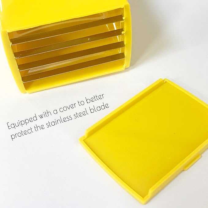 Strawberry Slicer,Fruit Slicer Cup for Strawberry Banana Hard-Boiled Egg Stainless Steel Strawberry Cutter(Yellow)