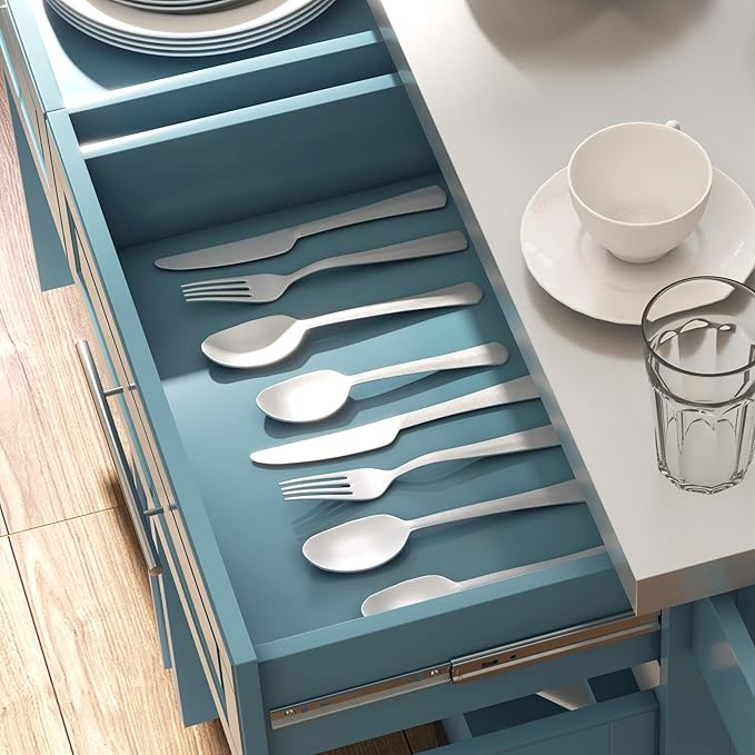 HOMCOM Rolling Kitchen Island Cart with 47" Stainless Steel Top, Portable Island Table for Kitchen with Wheels, Adjustable Shelves, 2 Drawers, Spice, Knife and Towel Rack, Teal Blue