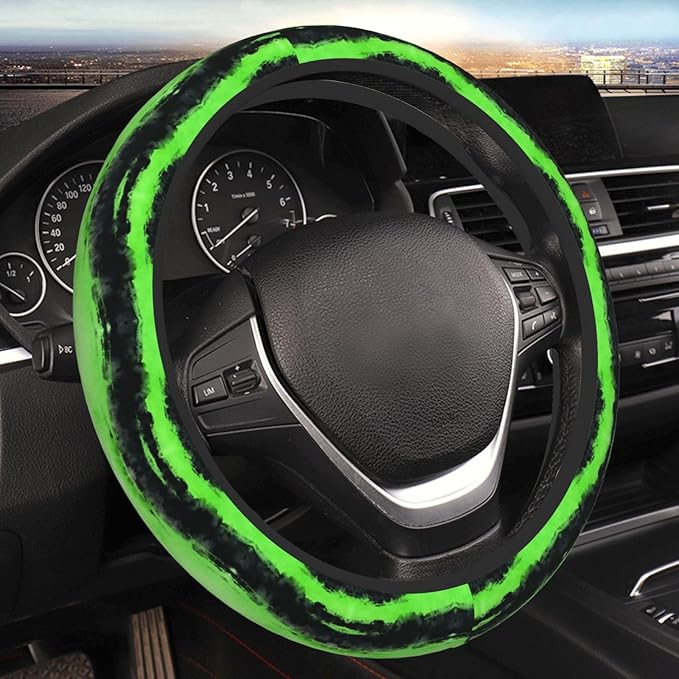 Boston Terrier Dog Neoprene Steering Wheel Covers Women Men Car Accessories, Universal 15 Inch Fit Auto, Suvs, Truck