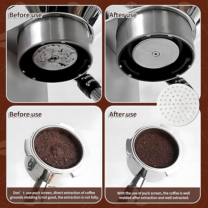 53.5mm WDT Tool Espresso - Espresso Stirrer Distribution Tool with Magnets and Stand, 54mm Dosing Funnel & Puck Screen | Fits Breville 8 Series Espresso Coffee Machines and 54mm Portafilters