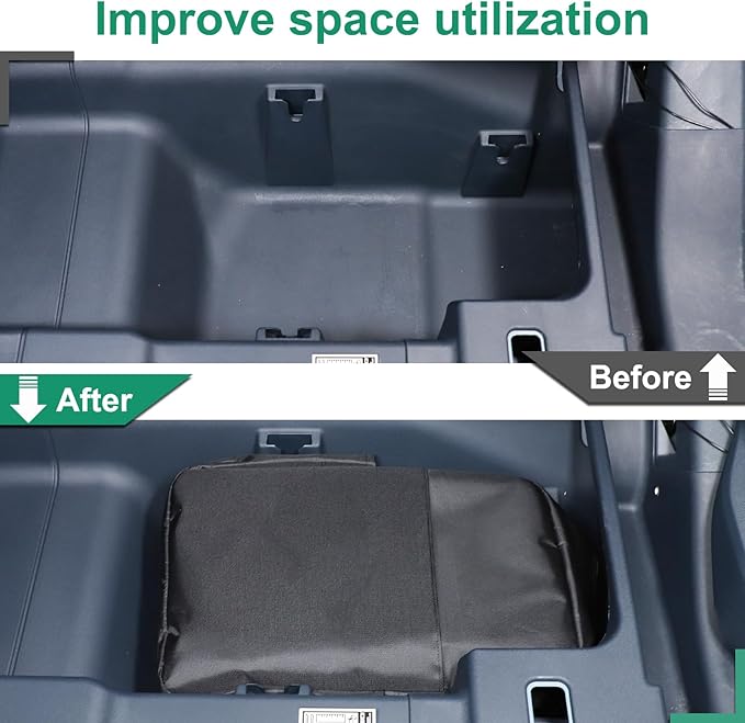 TOYCIDFG Under Seat Storage Bag Back Seat Organizer Compatible with Ford Maverick 2022 2023 2024 2025, Multi Pocket with Handle and Adjustable Shoulder Strap