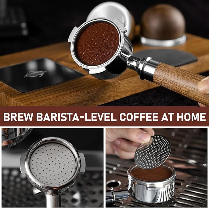 2 Pack 58mm Espresso Puck Screens, 1.7mm Thick 150μm Stainless Steel Filter Plates, Reusable Lower Shower Screens for Standard 58mm & E61 Portafilter Baskets, Anti-Channeling Tools