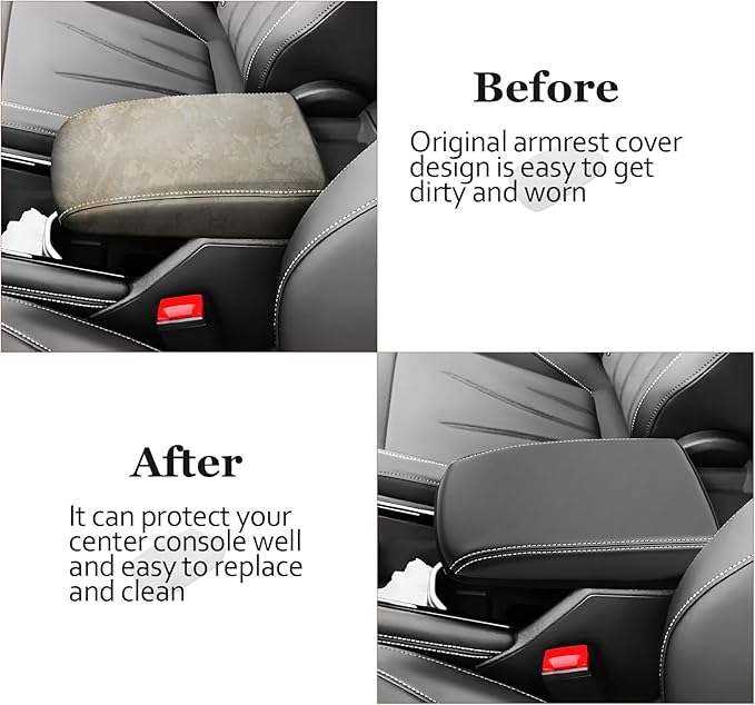 SKTU for 2025 2026 VW Tiguan Center Console Cover for 2025 2026 Volkswagen Tiguan (S/SE/SE R-Line Black/SEL R-Line) Armrest Cover VW Tiguan 2025 2026 Accessories 2025 2026 Tiguan Console Cushion