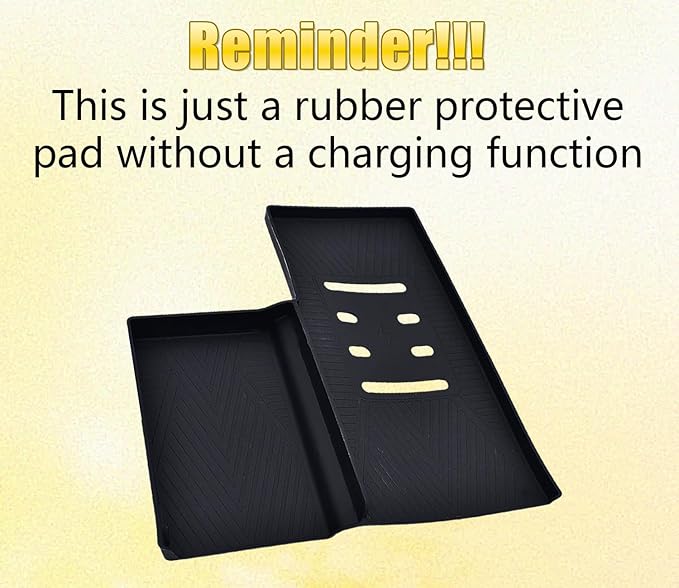 Wireless Charging Anti-Slip Mat Fit for 2021-2023 Kia Sorento(Scratch & Scuff Free) (Easy to Clean) Black Silicone Center Console Wireless Charging Protective Pad for Kia Sorento Accessories