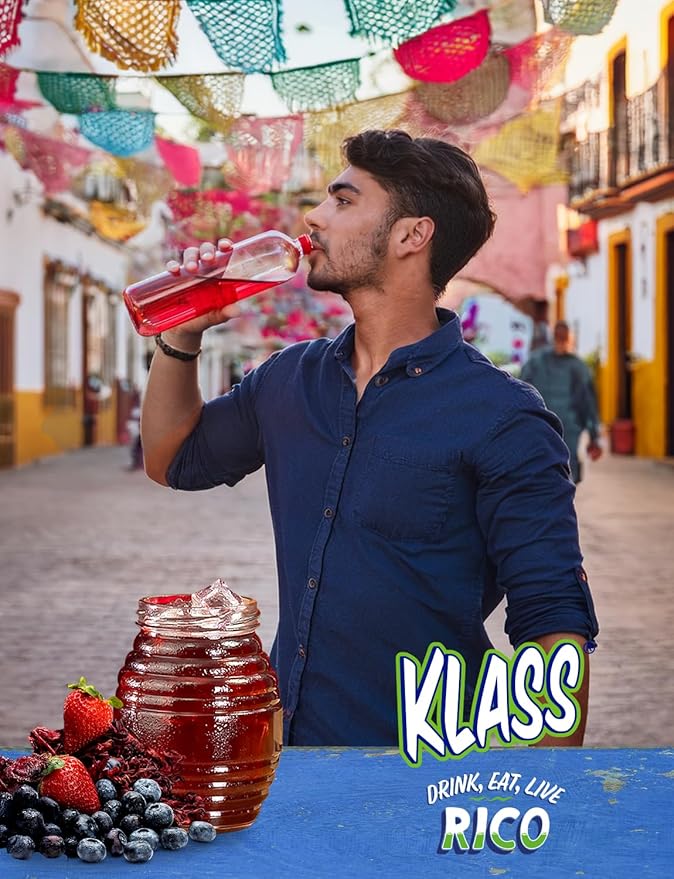 Klass Aguas Frescas | Drink Mix Variety Pack, Cucumber Limeade, Strawberry Watermelon, Hibiscus Berries & Pineapple Tangerine | Sugar Free On-The-Go Packets (Powder Stick Packs),40 Count (Pack of 2)