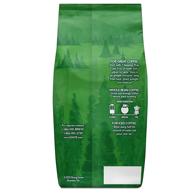 Green Mountain Coffee Roasters Breakfast Blend, Whole Bean Coffee, Bagged 18 oz