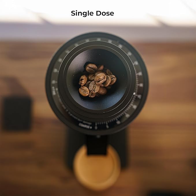 MiiCoffee DC63 Single Dose Coffee Grinder (Black)
