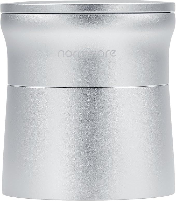Normcore 54mm 2-in-1 Magnetic Dosing Cup, Espresso Dosing Funnel with Dosing Cup, Barista Coffee Grinder Dosing Tools Fit 54mm Breville Sage Portafilter Basket, Silver