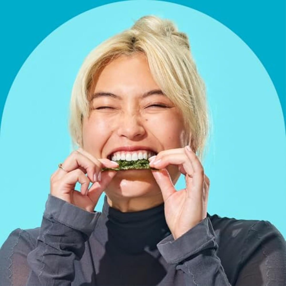 Gimme Seaweed Organic Roasted Seaweed Snacks Sea Salt 6 Count Keto Vegan Gluten-Free Healthy Snack
