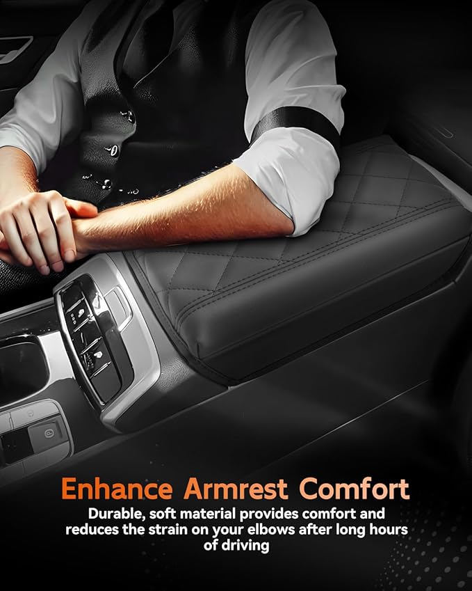 CDEFG for 2022-2025 2026 Hyundai Santa Cruz Center Console Cover Armrest Box Cover for Santa Cruz Pickup (SE, SEL, SEL Activity, XRT, Limited) Accessories Console Arm Rest Protector