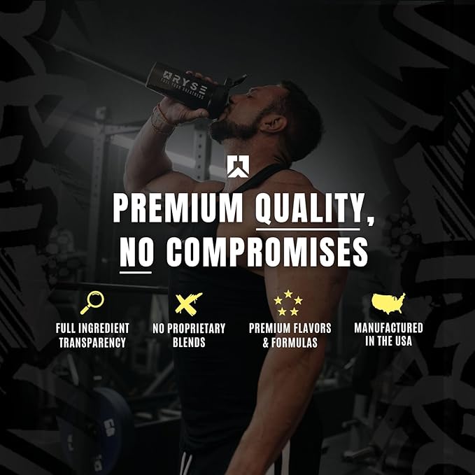 RYSE BCAA Focus Powder - Country Time Lemonade - BCAA Supplement with Electrolytes, Natural Caffeine & Cognizin Supports for Hydration, Recovery, Energy, and Focus for Men & Women - 30 Servings