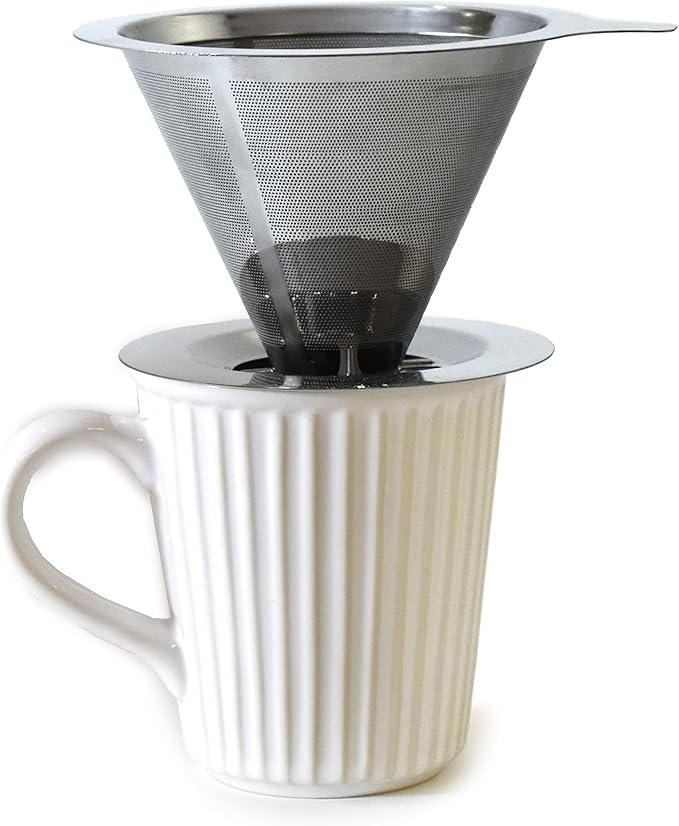 Norpro Stainless Steel Pour Over Coffee Filter 5.5" x 4.75" x 3.25"